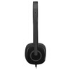 Logitech H151 Stereo Headset with Microphone Noise Canceling Microphone for Laptops (Not Supported for Desktops) Office Headset Black Single Pack