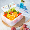 Lock and Lock plastic crisper large capacity lunch box sealed box storage box portable kitchen storage box refrigerator freezer rectangular 1400ml
