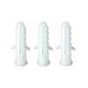 How high (ineless) round plastic expansion tube, plastic expansion plug, white rubber plug, nylon expansion plug M 6\/8\/10\/12mm 6mm, about 1000 pieces per bag