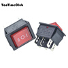 TaoTimeClub KCD4 red with light 3-speed 6-pin 3-speed 6-pin 16A power supply rocker boat switch double pole double throw