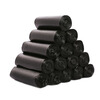 Lide flat mouth garbage bag black 45*50cm 600 single-sided 0.8 silk plastic bags for home and office economy