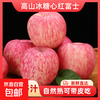 Alpine rock sugar heart red Fuji apple orchard fresh fruit, sour, sweet and delicious, ugly apple, freshly picked, freshly harvested, 9 catties in box, medium fruit 75mm