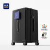 Heilan House luggage large capacity men's trolley case women's multifunctional suitcase durable boarding code obsidian black 30 inches