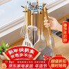 Hu Xiansen rotating spatula storage rack kitchen supplies hook rack household multi-functional countertop kitchen utensils spoon storage rack