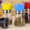 Household black pepper grinder Sichuan pepper sea salt mung bean millet manual grinder kitchen gadget seasoning bottle red