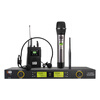 KFW WK-U8600A wireless microphone, held in one hand and hung on the waist (collar, headband)