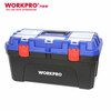 Wankebao (WORKPRO) Tool Storage Box Enhanced Tool Box Portable Multi-Function Repair Thickened Car Household Hardware Empty Box Large 16-inch Red and Black Thickened W02020102M