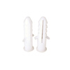 How high (ineless) round plastic expansion tube, plastic expansion plug, white rubber plug, nylon expansion plug M 6\/8\/10\/12mm 6mm, about 1000 pieces per bag