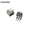 TaoTimeClub button switch key switch 5.8*5.8-8.5*8.5MM self-locking lockless switch 10 5.8*5.8MM self-locking switch double row/6 feet (10 pcs)