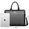 Kangaroo men's bag briefcase men's handbag laptop bag business casual shoulder crossbody men's leather bag file bag black 14 inches
