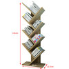 Shuali bookshelf tree-shaped multi-layer simple storage bookshelf 116cm seven layers walnut color SL17092D