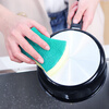 Fangcaodi waist-shaped sponge scouring pad kitchen dishwashing pot non-stick dishwashing cloth cotton rag double-sided sponge wipe 5 pieces
