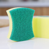 Fangcaodi waist-shaped sponge scouring pad kitchen dishwashing pot non-stick dishwashing cloth cotton rag double-sided sponge wipe 5 pieces