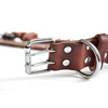 Chukchi (CHUKCHI) large dog cowhide collar cowhide collar suitable for Golden Retriever German Shepherd Tibetan Mastiff without damaging the hair XC-028 drum nails L-large dogs
