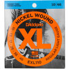 D Addario EXL110 electric guitar strings imported from the United States, carbon nickel-plated steel strings, softer 10-46