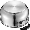 ASD (ASD) soup pot 304 stainless steel stew pot large gas stove induction cooker milk pot thickened uncoated multi-bottom steamer noodle pot with handle steamer 24cm