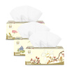Jieyun tissue paper Furui Guose 3-layer 136 tissue paper * 3 boxes large size tissue box facial tissue can be wetted