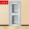 Gold retention 304 stainless steel hollow entry door with window single opening double opening double opening ventilation glass door installed in Shanghai area ordinary 304 unit price per square meter