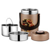 Golden Key 304 thermal insulation pot 2L stewing anti-overflow vacuum stainless steel lunch box thermal bucket champagne gold GK-MF2000T-G