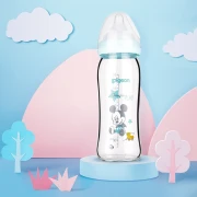 ピジョン哺乳瓶 ガラス哺乳瓶 自然感第3世代哺乳瓶 大口径ガラス哺乳瓶 塗装哺乳瓶240ml カープストリーマーaa212lサイズ6ヶ月以上