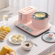Dongling Donlim macchina per la cottura della colazione uovo a vapore per la casa sandwich multifunzionale riscaldamento alla griglia toast tostapane nuovo blu fresco
