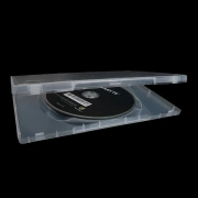 Guten Morgen 10 Packungen rechteckige Disc Box transparente Kunststoff Disc Tasche Disc Sleeve CD DVD Disc Aufbewahrungsbox kann in die Hülle einteilig eingesetzt werden