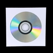 Guten Morgen CH Disc-Beutel Papier Disc-Hülle CD DVD Disc-Aufbewahrung Schutzhülle Tasche PP transparente Folie weiß 100 Stk./Pack