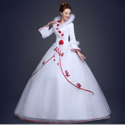 LKRK quality selection high-end light luxury wedding dress new Korean style winter rose wedding dress LKRK quality selection high-end light luxury wedding dress new Korean style winter rose wedding dress