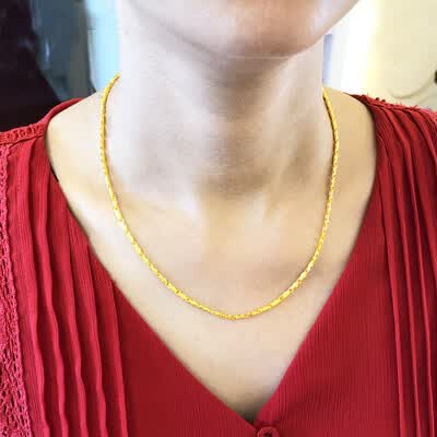 Qianying Jewelry Gold Necklace Women's 