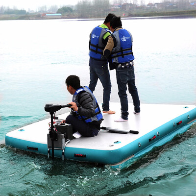 Leistyle inflatable fishing floating platform floating fishing boat fishing  platform water boat fishing floating lure inflatable