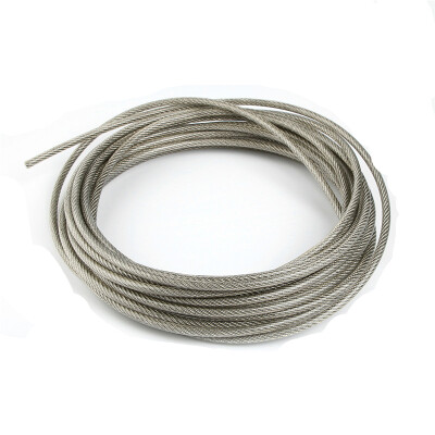 304 Stainless Steel Steel Rope Transparent Plastic Coated Wire Diameter 0.6-12mm 