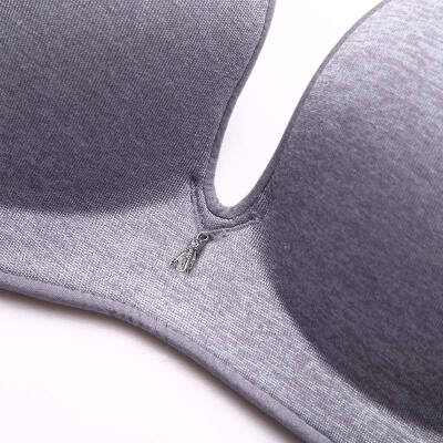 Urban beauty special underwear glossy seamless bra deep V sexy push-up bra  medium mold cup
