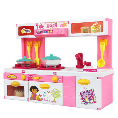 Love Adventure Dora Dora Toys Family Toy Simulation Electric Water Kitchenette Laundry Room With Dora