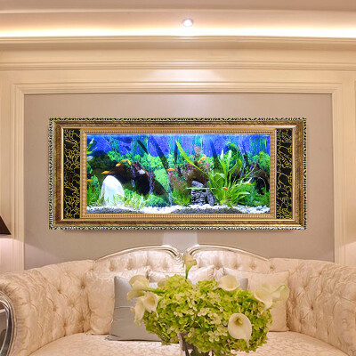 Opel fish tank aquarium living room wall hanging fish tank aquarium wall  hanging ecological customizable size