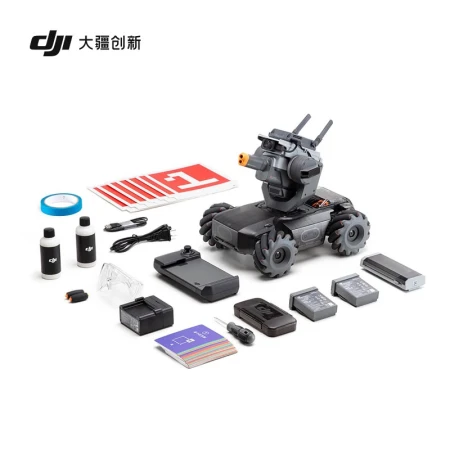 DJI Robot Master RoboMaster S1 Competitive Set Professional Education Artificial Intelligence Programming Robot Intelligent Programmable Play Learning Combination