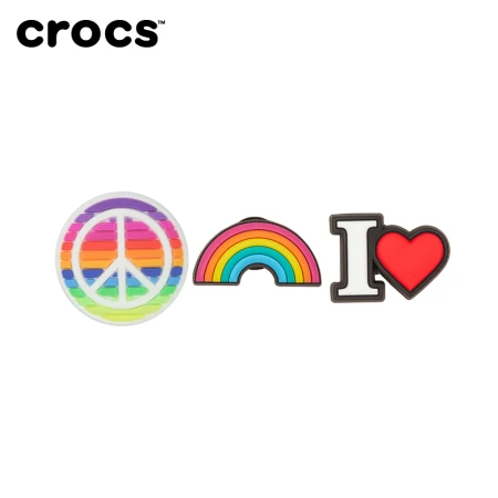 Crocs Crocs Sports Accessories Zhibixing Variety Pattern Series Feel Love Three-piece Set One Size