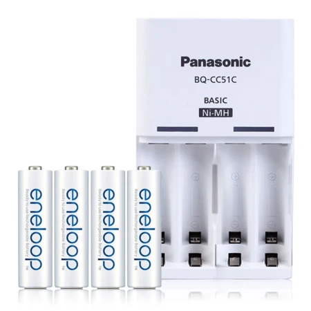 Panasonic Philharmonic No. 5 rechargeable battery 4 sections No. 5 charger set Ni-MH rechargeable battery flash light toy camera microphone battery 1.2V with standard charger