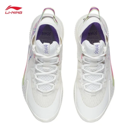Li Ning LI-NING Anti-Warrior 2Low Soldiers never tire of fraud丨Basketball shoes men's non-slip wear-resistant lightweight high-rebound basketball outfield shoes training shoes beige 003-10 42
