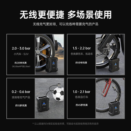 Lingchen car air pump wireless car tire pump digital display motorcycle electric vehicle bicycle electric pump