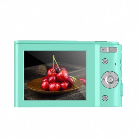 Preliminary CHUBU digital camera student entry-level high-definition CCD card camera travel portable thin camera mint green [youth version] 2.4 inch LCD screen + 32G memory card