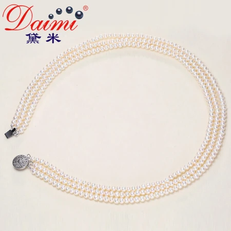 Demi jewelry 4-4.5mm43cm white young baby small pearl necklace gift for girlfriend clavicle chain single layer pearl necklace birthday gift