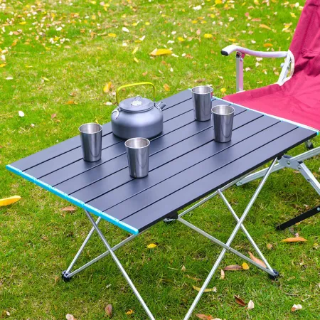 Journey Home Outdoor Folding Table Small Portable Mountaineering Camping Table Seaside BBQ Camping Table Lightweight Aluminum Alloy Table Lightweight Picnic Table Field BBQ Wild Egg Roll Table