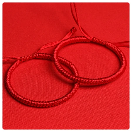 Stone handed down zodiac year red rope bracelet men and women hand-woven rope transfer bead hand rope birthday Valentine's Day gift transfer rope