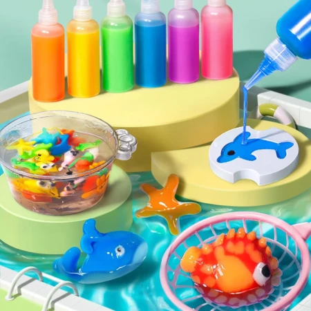 Tiger leap children's toy hot pot machine magic water elf magical water baby set diy handmade play house [advanced version] hot pot toy [water elf/hot pot machine + light and sound effect] red
