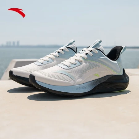 [Stinger 2] Anta sports shoes men's shoes 2022 winter new running shoes men's lightweight shock-absorbing casual skipping shoes official website flagship ivory white/phantom blue-4 8 men 41