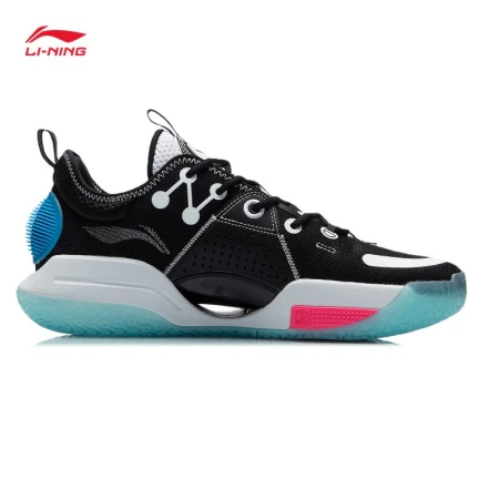 [All City 9 Cotton Candy] Li Ning basketball shoes men's Wade series autumn basketball professional game shoes official website ABAR005 standard white/black-5 41