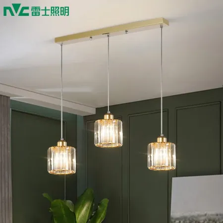 NVC NVC dining chandelier modern simple dining chandelier bar table lamp light luxury crystal chandelier decorative lamp fashion creative dining chandelier E27 lamp head without light source