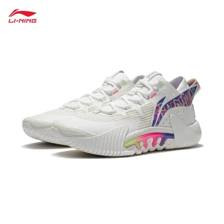 Li Ning LI-NING Anti-Warrior 2Low Soldiers never tire of fraud丨Basketball shoes men's non-slip wear-resistant lightweight high-rebound basketball outfield shoes training shoes beige 003-10 42