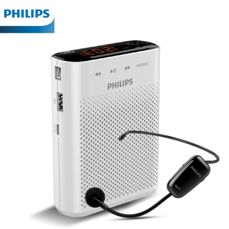 Philips PHILIPSSBM230 UHF wireless small bee loudspeaker teacher dedicated card Bluetooth speaker guide waist hanging microphone speaker teaching lecture