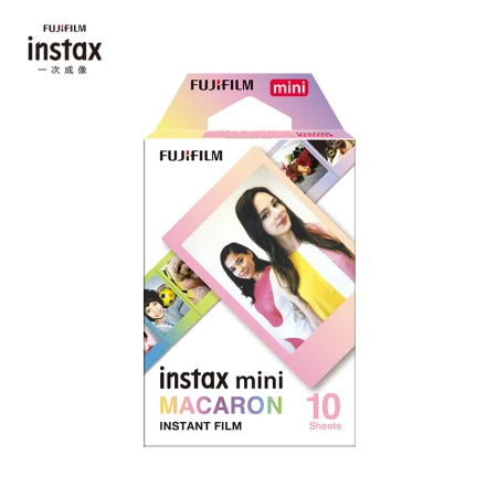 Fuji instax instant mini photo paper macarons 10 sheets for mini7+/9/11/40/90/LiPlay/EVO/hellokitty/Link2